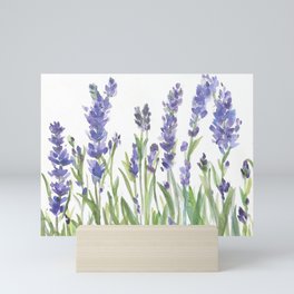 lavender garden watercolor Mini Art Print