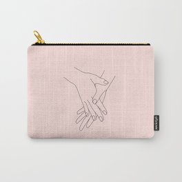 Hands Line Drawing - Mel Carry-All Pouch