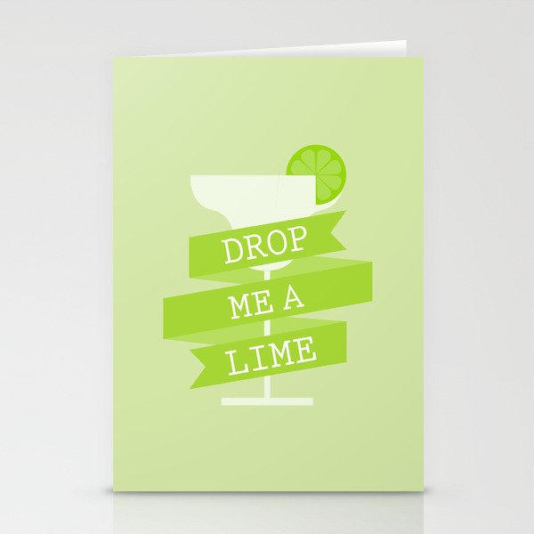 Drop Me A Lime Stationery Cards