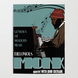 Thelonious Monk Jazz Poster Poster
