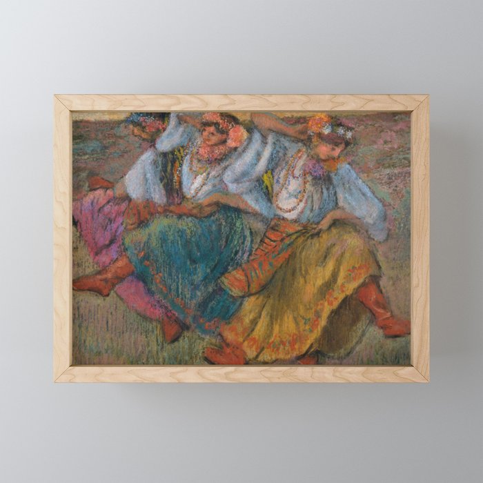 Edgar Degas "Russian dancers" Framed Mini Art Print