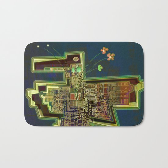 Good Vibes from the Robotic City Lab Bath Mat