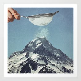 Sifted Summit II - Snow Sugar on Mountain Peak Art Print