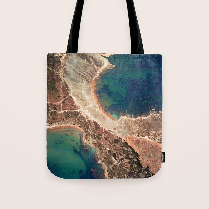 Golden Bay Beaches Malta | Aerial Photography  Tote Bag