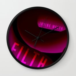 Filth - Irvine Welsh Wall Clock | Filth, Poster, Brucerobertson, Movie, Bookcover, Police, Bookdesign, Film, Trainspotting, Scotland 