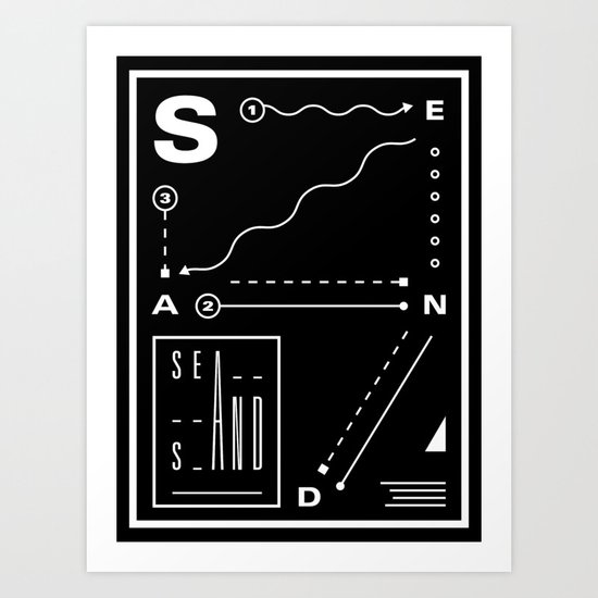 Sea And Sand Art Print