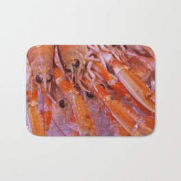 #Gourmet #Shrimps #close up Bath Mat | Fresh, Photo, Foodie, Eating, Home, Closeup, Cold, Homedecors, Kitchen, Typography 