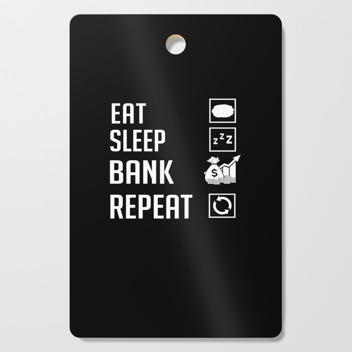 Retired Banker Investment Banking Money Bank Cutting Board