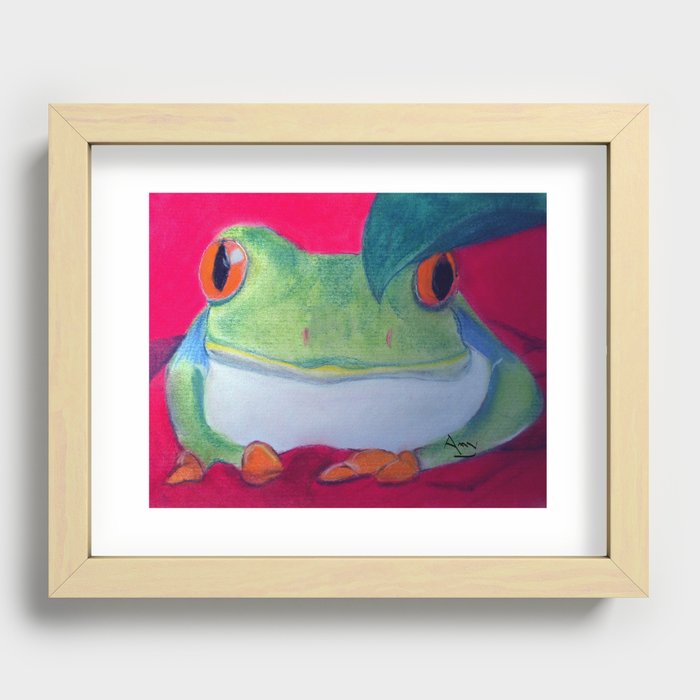 Tree Frog Recessed Framed Print