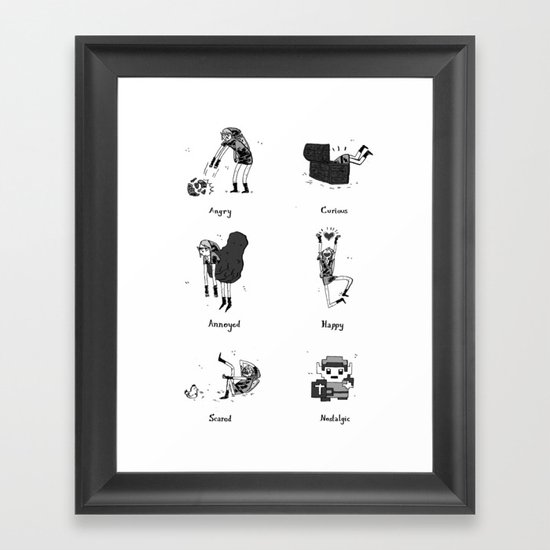 The Many Moods of a Hero Framed Art Print