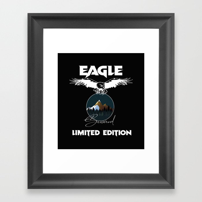 Eagle Limited Edition Seward Retro Vintage Framed Art Print