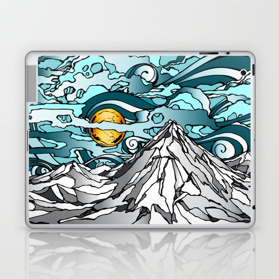Turquoise Sky Laptop & iPad Skin