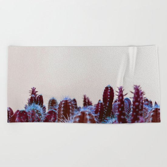 Abstract cactus Beach Towel