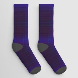 Midnight Glow Plaid Socks