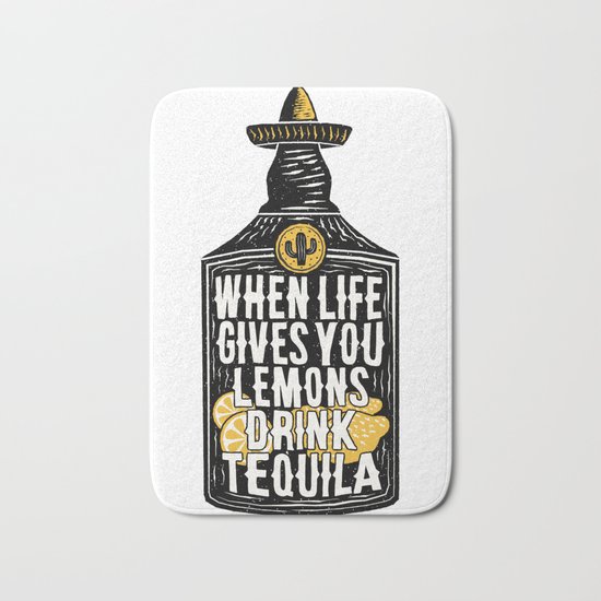 When Life Gives You Lemons Bath Mat