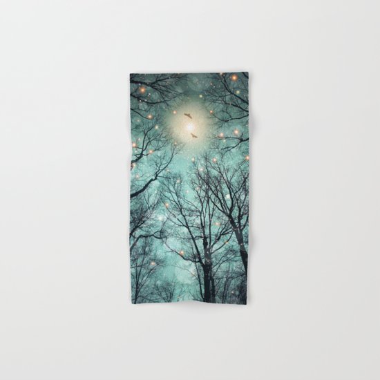 Nature Blazes Before Your Eyes (Mint Embers) Hand & Bath Towel