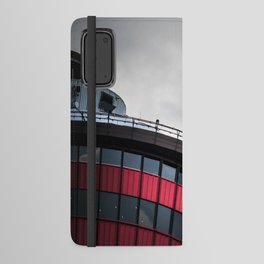 Red Tower - Stormy Grey Sky - Architecture Android Wallet Case