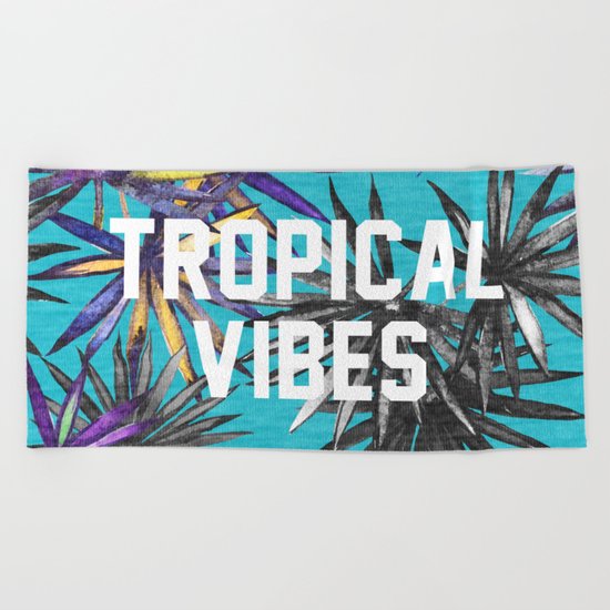 Tropical Vibes Beach Towel
