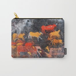 Cave Art Lascaux Deer Hunt Carry-All Pouch | Bowhunting, Anthropology, Primitive, Hunt, Paleolithic, History, Precolumbian, Ancient, Petroglyph, Africa 