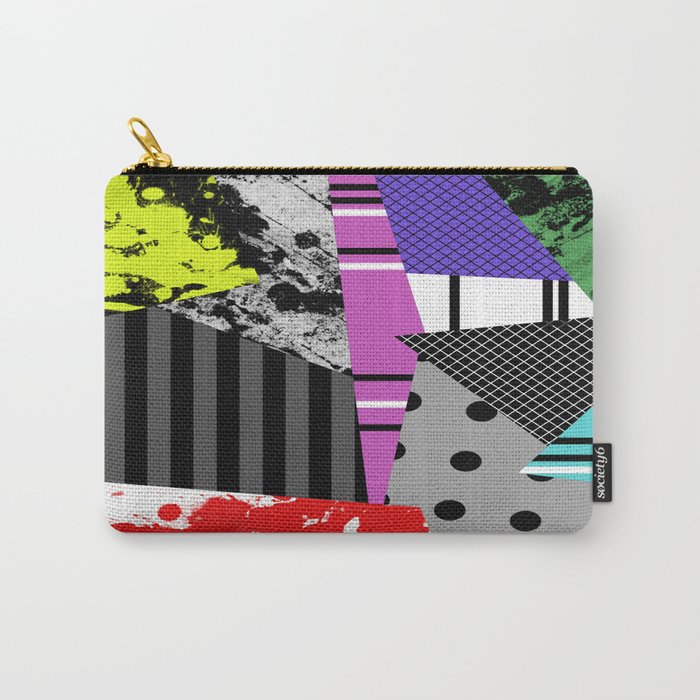 Pick A pattern II - geometric, textured, colourful, splatter, stripes, marble, polka dot, grid Carry-All Pouch