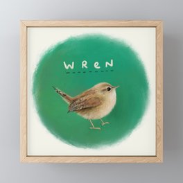 Wren Framed Mini Art Print