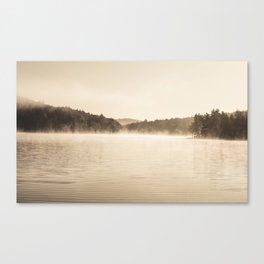A New Day  - Foggy Morning at Laurel  Canvas Print