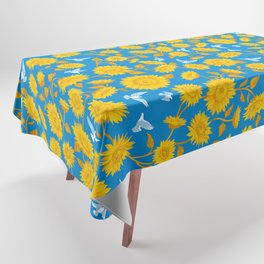 Sunflowers floral. For Ukraine. Tablecloth