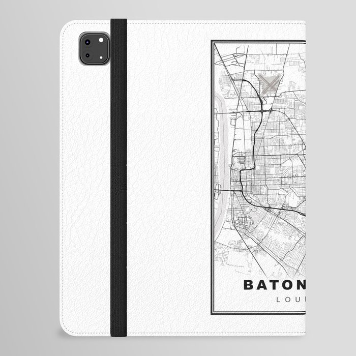 Baton Rouge Map iPad Folio Case