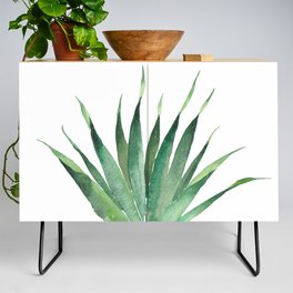 Tropical Palm Leaf #4 | Watercolor Painting Credenza