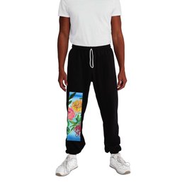 floating flowers: abstract peony Sweatpants