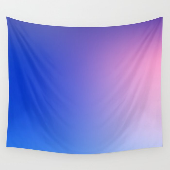 23  Blue Gradient Background 220715 Minimalist Art Valourine Digital Design Wall Tapestry
