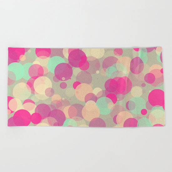 Colorful Bubbles 2 Beach Towel