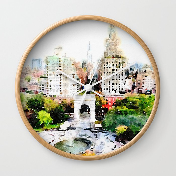 Washington Square Park Wall Clock