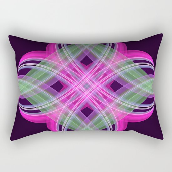 Four points decorative abstract design Rectangular Pillow