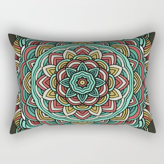 Colored mandala Rectangular Pillow
