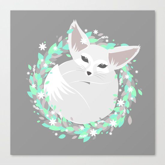 Baby Fennec / Spring Canvas Print