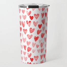 Watercolor heart pattern perfect gift to say i love you on valentines day Travel Mug