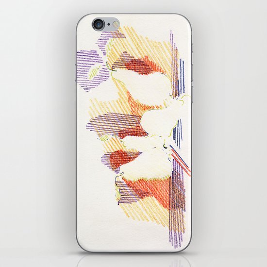 CRAYON LOVE - Shadows iPhone & iPod Skin
