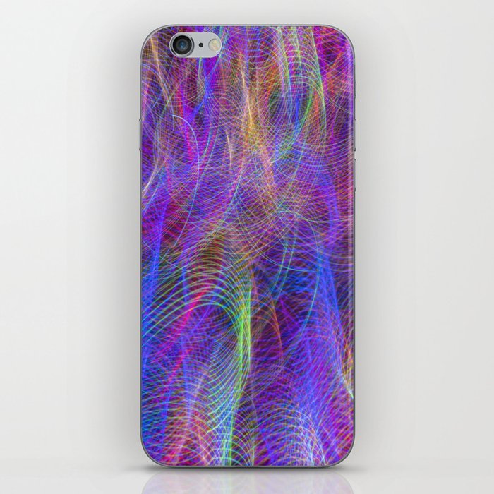 Colorful Neon Lights iPhone Skin
