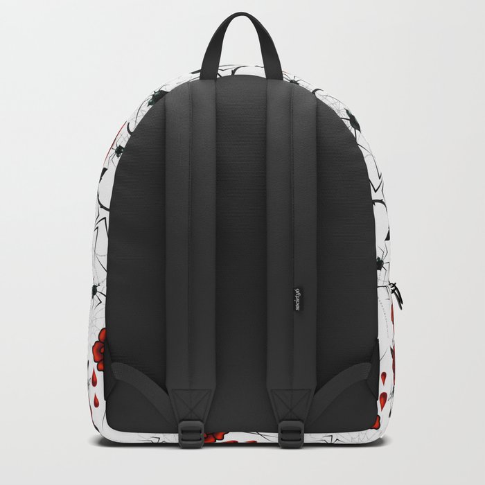 Spider Web - Black & Red Backpack for Sale by theflatfaces