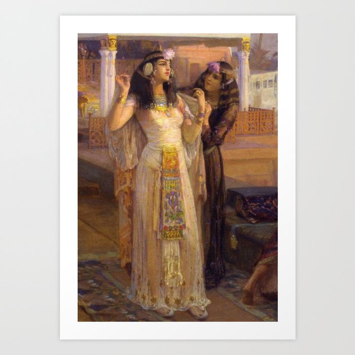 Cleopatra vintage painting Art Print