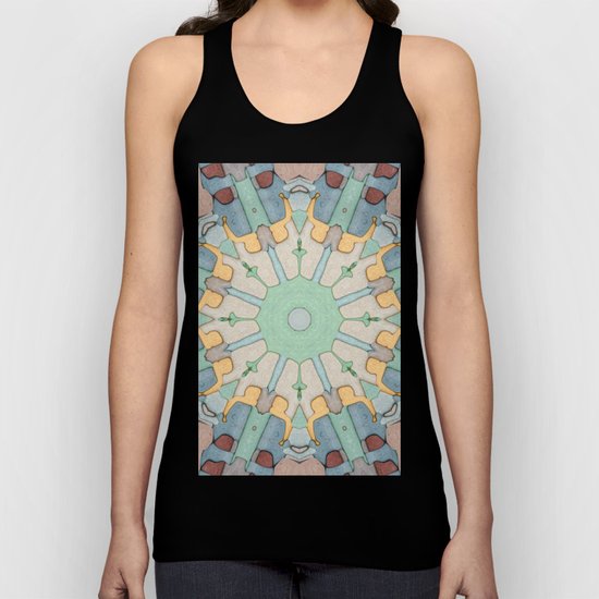 Earth Tones Mandala Unisex Tank Top