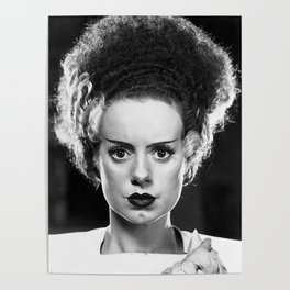 Elsa Lanchester as Frankenstein's Bride HorrorFilm Poster