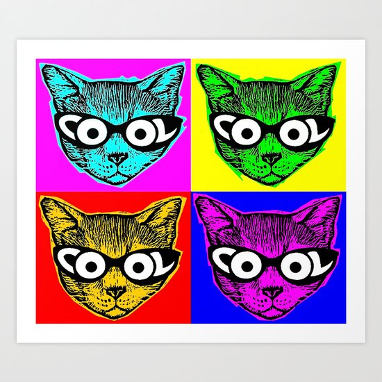 Cool Cat Art Print