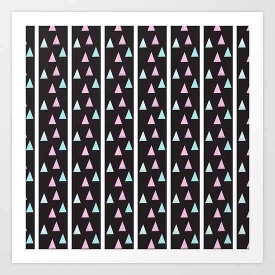 MOUNTAIN TOP STRIPES Art Print