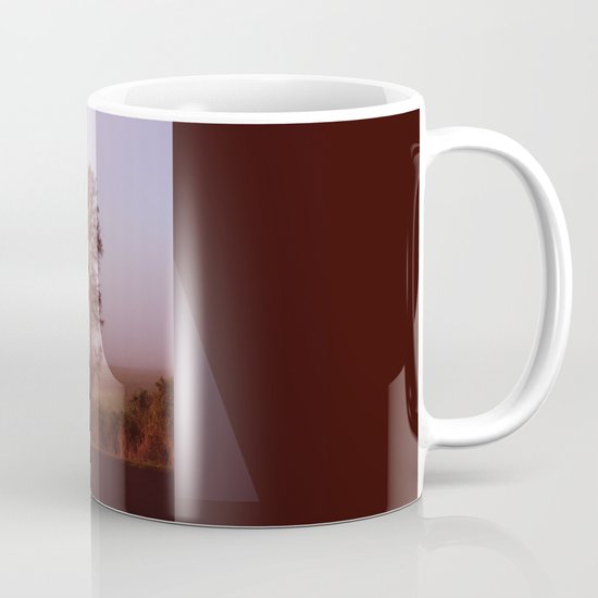 Standing alone in the fog Coffee Mug