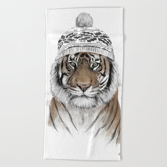 Siberian tiger Beach Towel