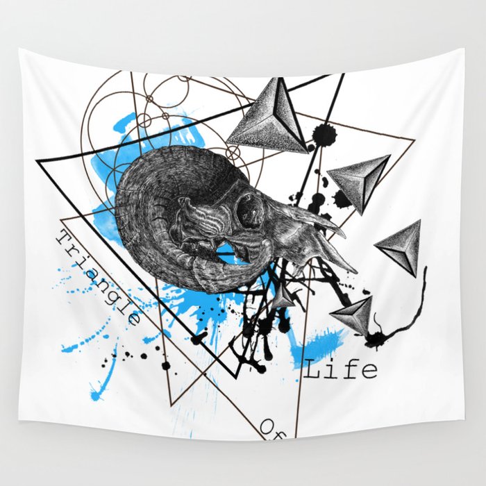 Triangle of life Wall Tapestry