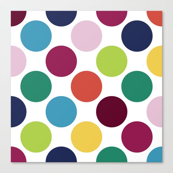 Colorful Dots Canvas Print