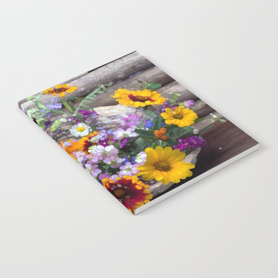 POP floral still life Notebook